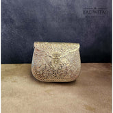 Fish Carved Bag In Silver